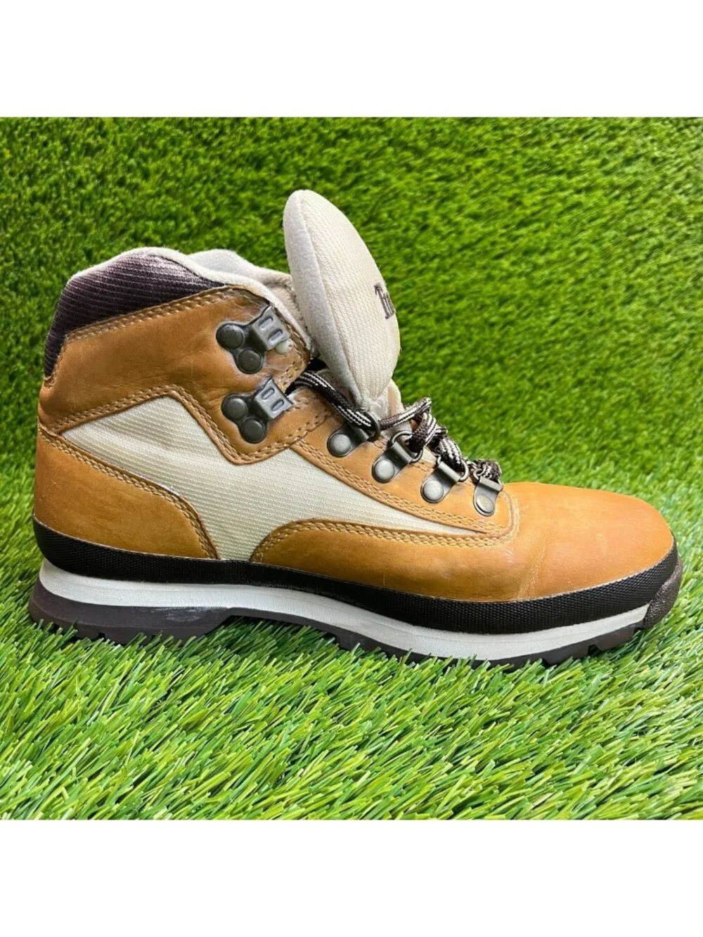 Timberland Euro Hiker Mens Size 7.5 Brown Classic Outdoor Lace Up Nubuck Boots
